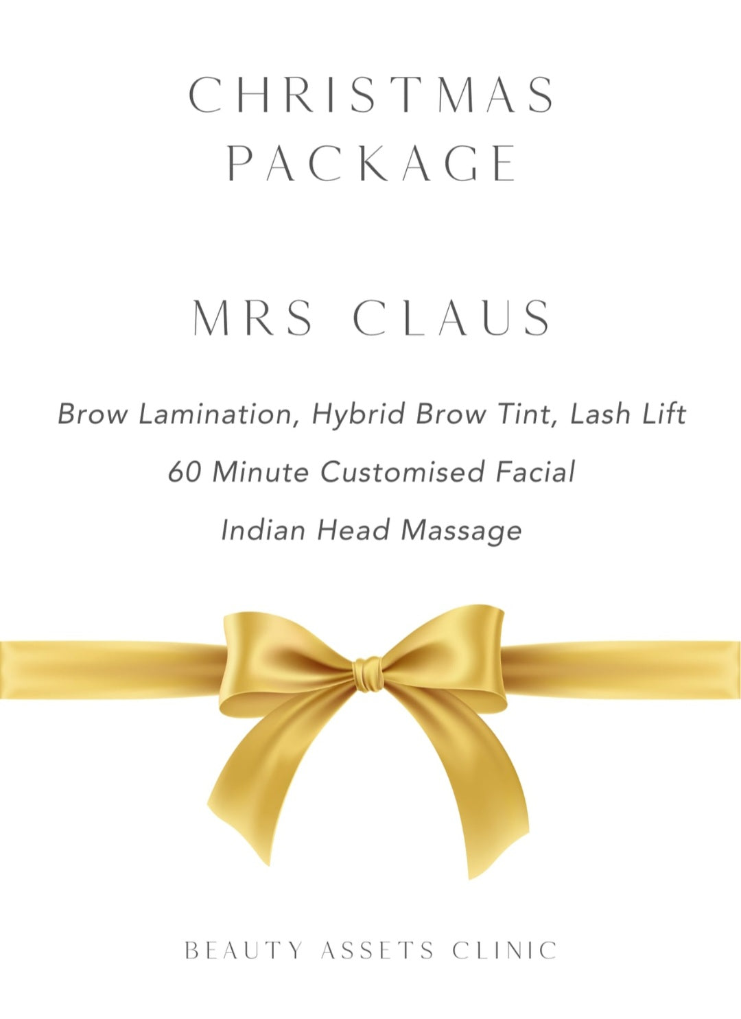 Christmas Voucher MRS CLAUS PACKAGE